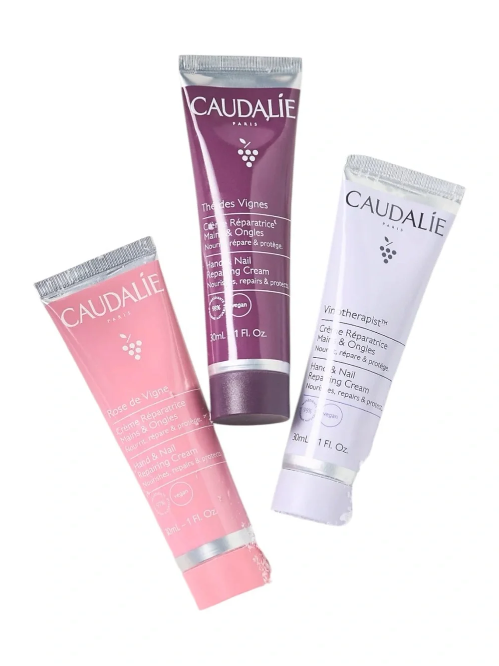 Caudalie Nourishing Hand Cream Trio 3 Full Size 1 oz BNIB Gift Set